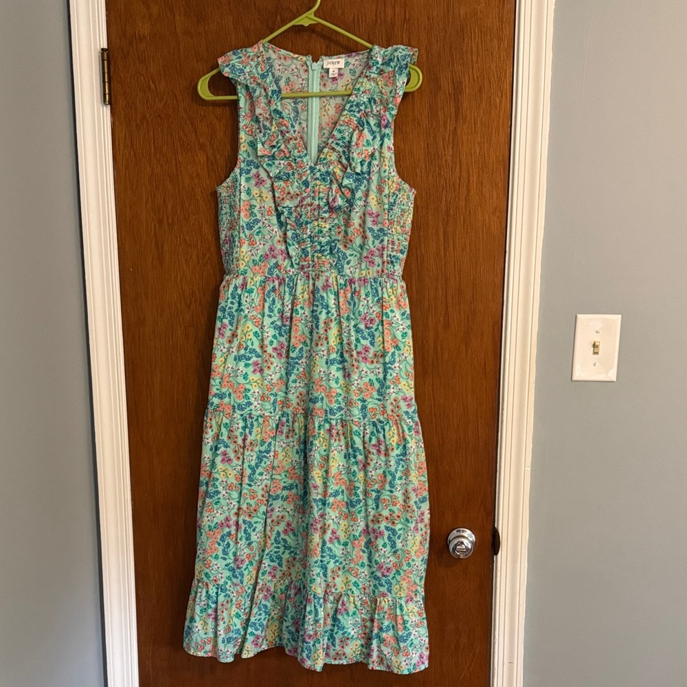 J Crew Factory Floral Sleeveless Dress